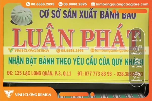 Thiết kế và sản xuất bảng hiệu hộp đèn quận 11