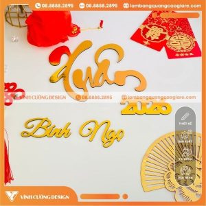 Vì sao nên chọn dịch vụ trang trí chữ Tết của Vĩnh Cường Design?