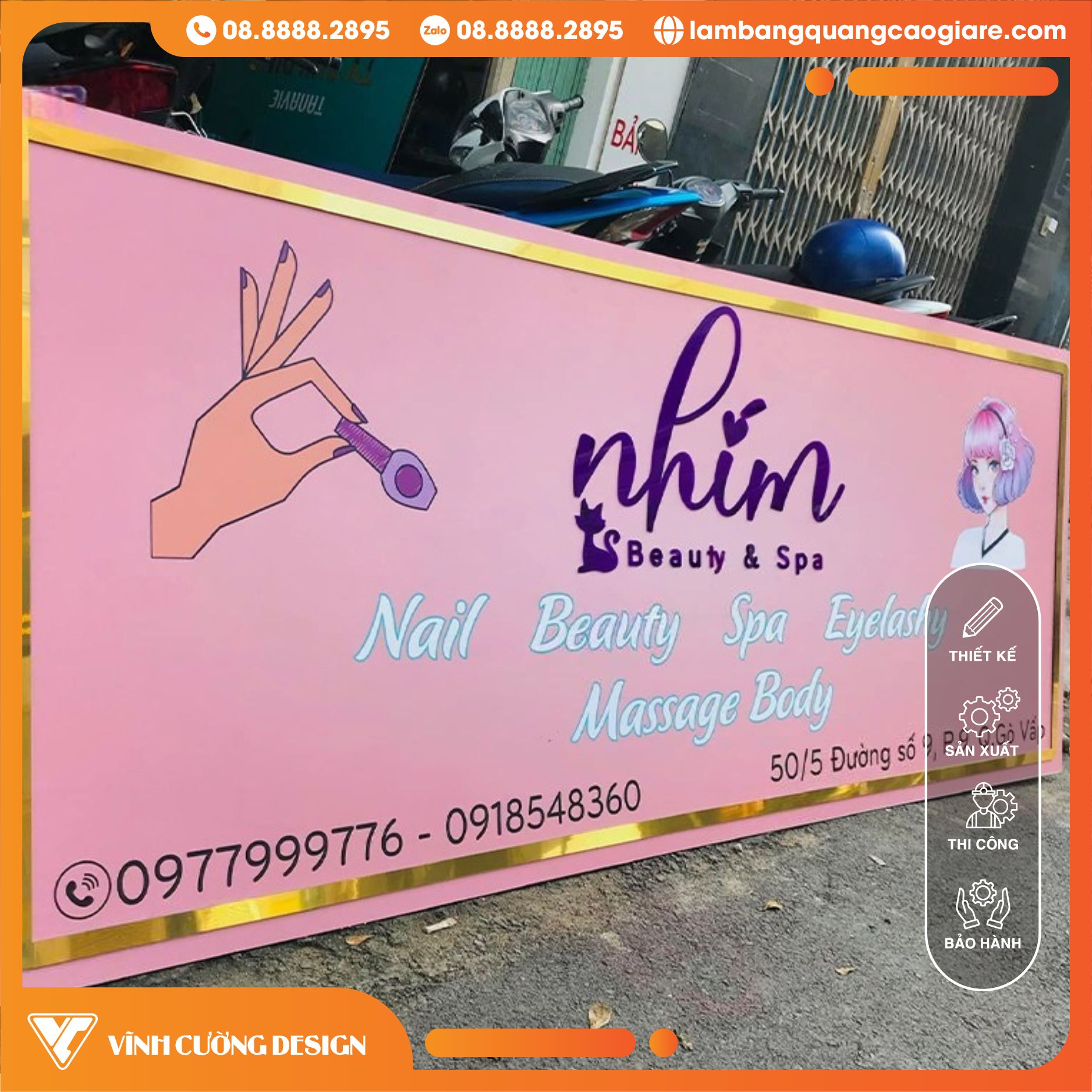 90+ mẫu bảng hiệu Spa đẹp, giá cả phải chăng tại TPHCM 2 Bảng hiệu spa bạt Hiflex đẹp, giá rẻ, thi công nhanh, nổi bật