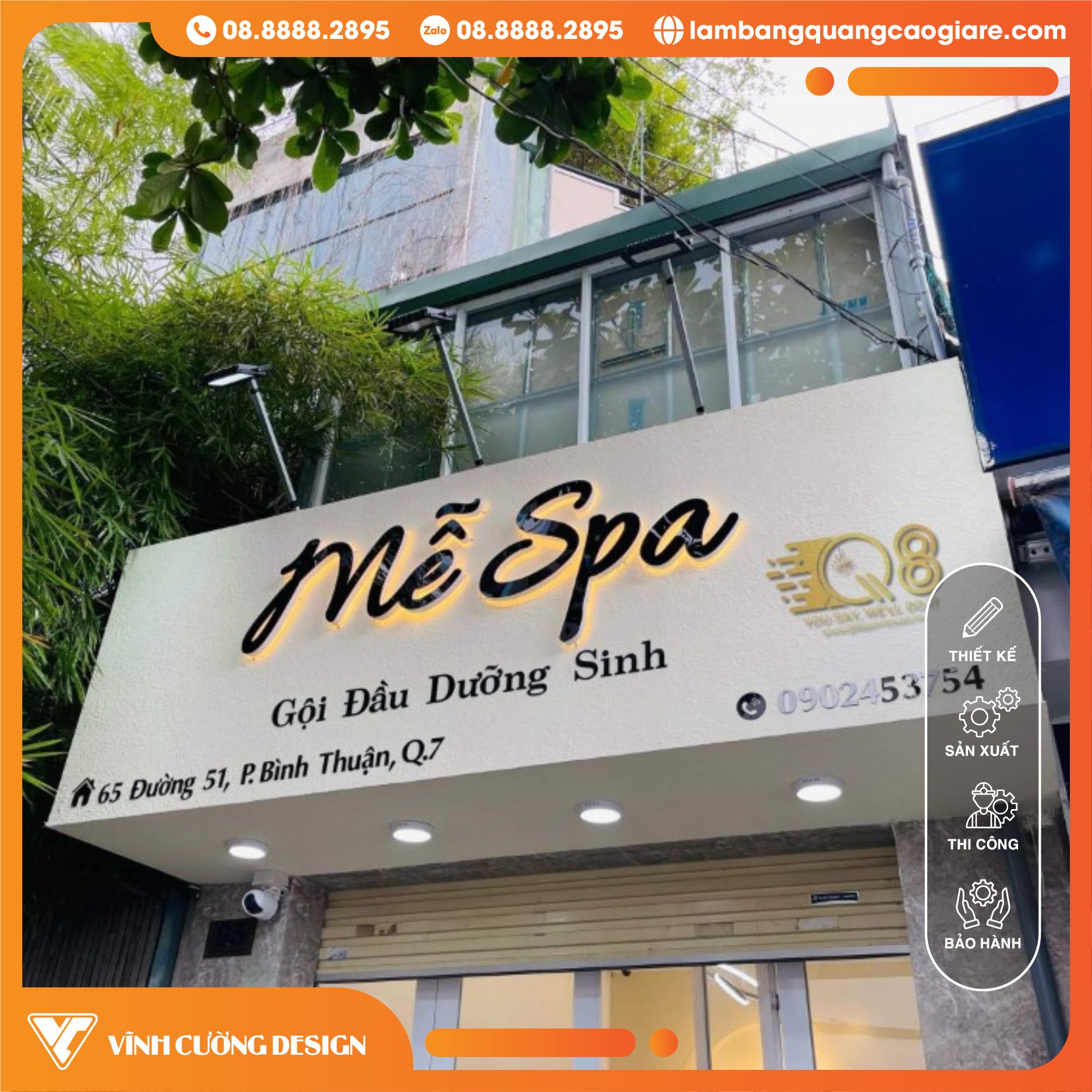 90+ mẫu bảng hiệu Spa đẹp, giá cả phải chăng tại TPHCM 1 Mẫu bảng hiệu spa đẹp tại mặt tiền, nổi bật thương hiệu và thu hút khách.