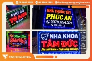 Làm hộp đèn LED giá rẻ trọn gói giá rẻ tại khu vực TP HCM