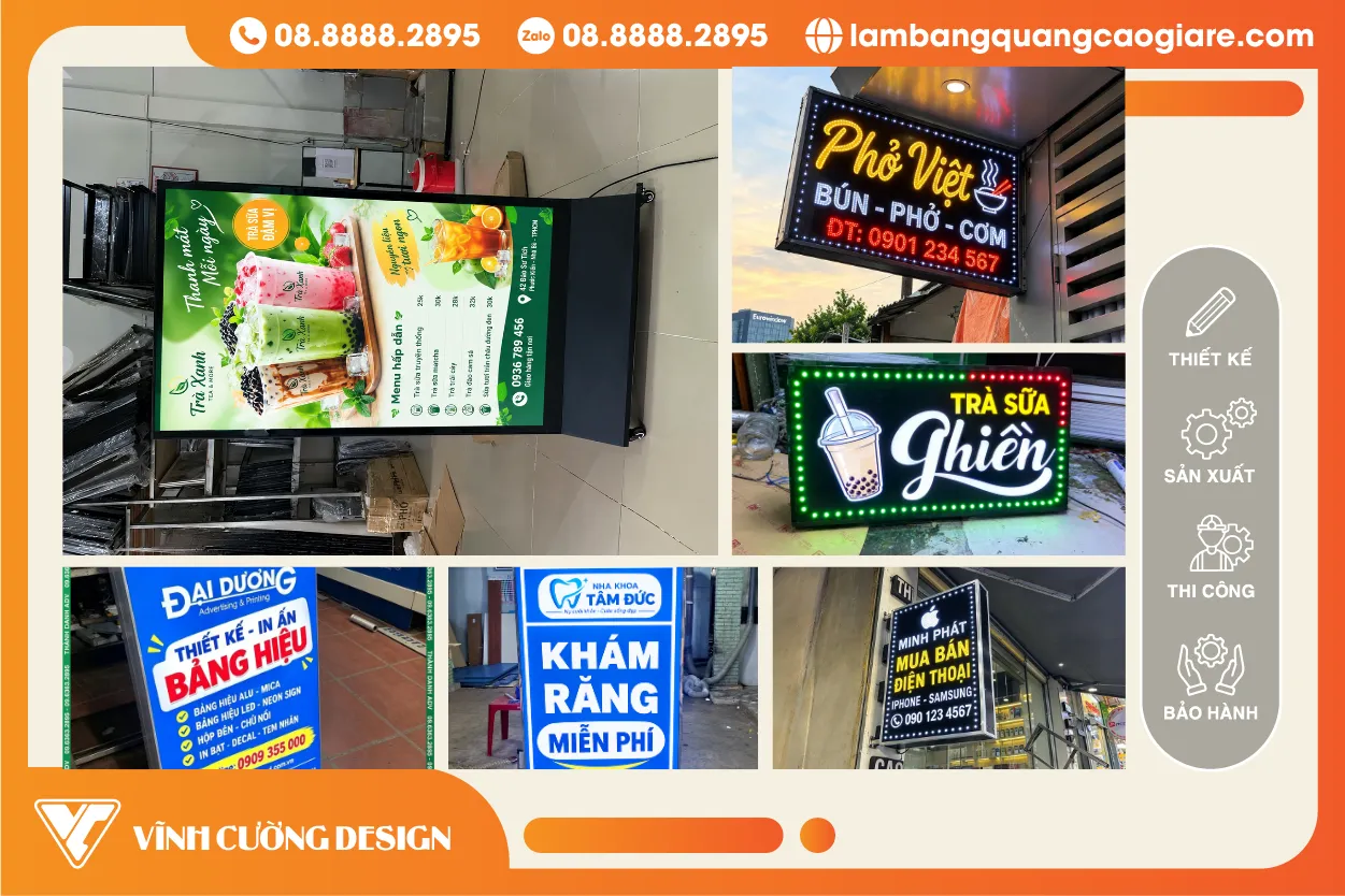 Làm Hộp Đèn LED Quận 1 Mẫu Đẹp, Giá Tốt, Thi Công Nhanh
