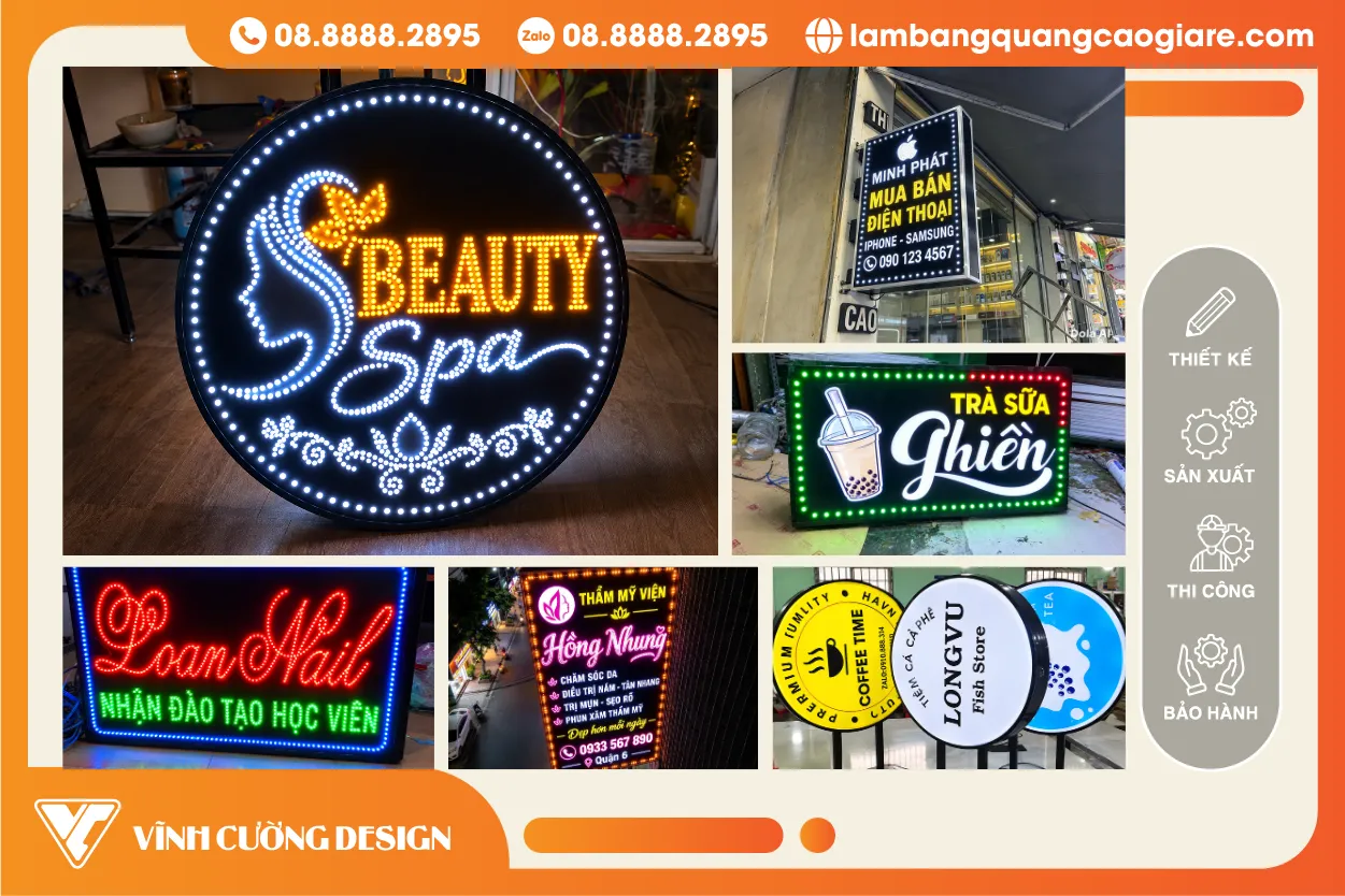 Làm Hộp Đèn LED Quận 1 Mẫu Đẹp, Giá Tốt, Thi Công Nhanh