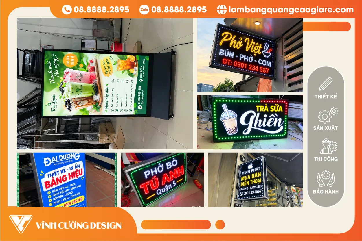 Làm Hộp Đèn LED Quận 1 Mẫu Đẹp, Giá Tốt, Thi Công Nhanh