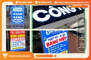 Làm hộp đèn LED giá rẻ trọn gói giá rẻ tại khu vực TP HCM